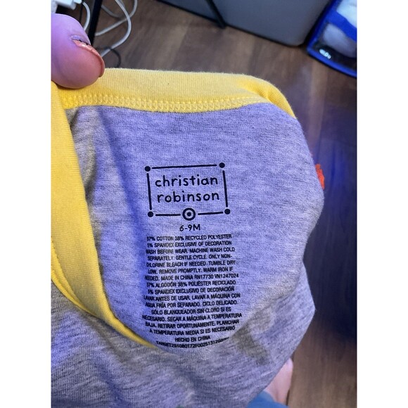 Christian Robinson Multiple Color One Piece Bodysuit Adapated Nwt 6-9 Months - Picture 3 of 3